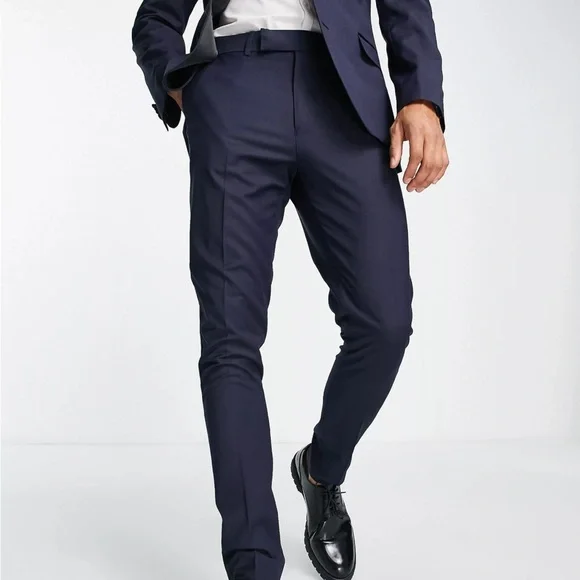ASOS NAVY TUXEDO 42R - Picture 4 of 6